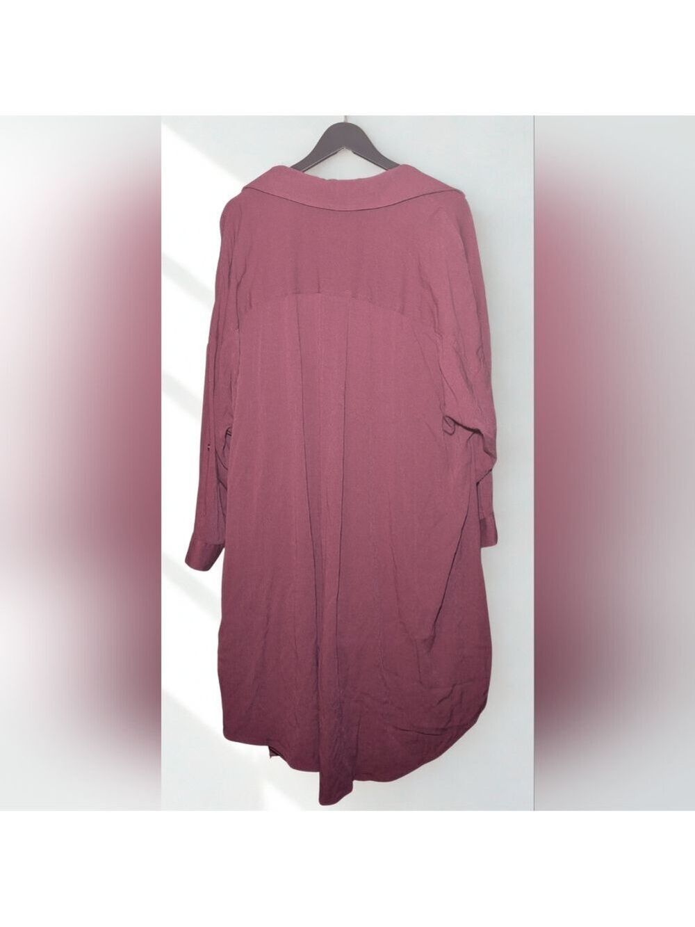 Torrid Mauve Long Open Front Cardigan Size 3 - Picture 2 of 4